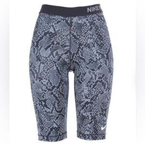 Nike Pro Running Shorts Black & Gray Snake Print Long Athletic Shorts Sz-XL.BB19